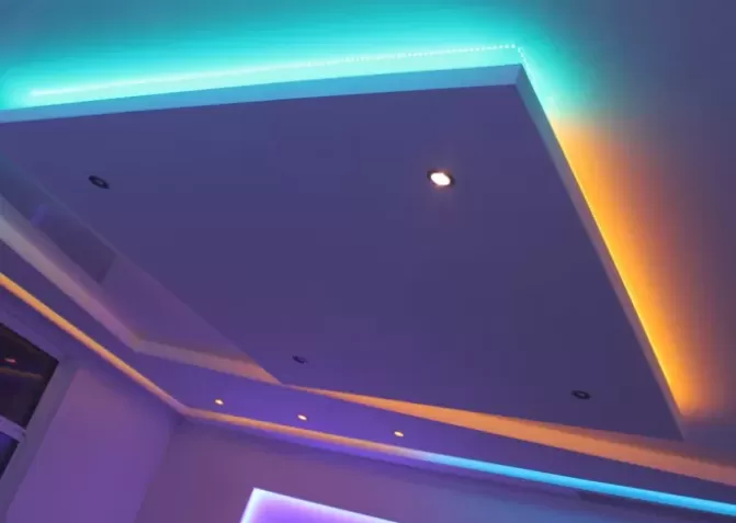 Парящие натяжные потолки